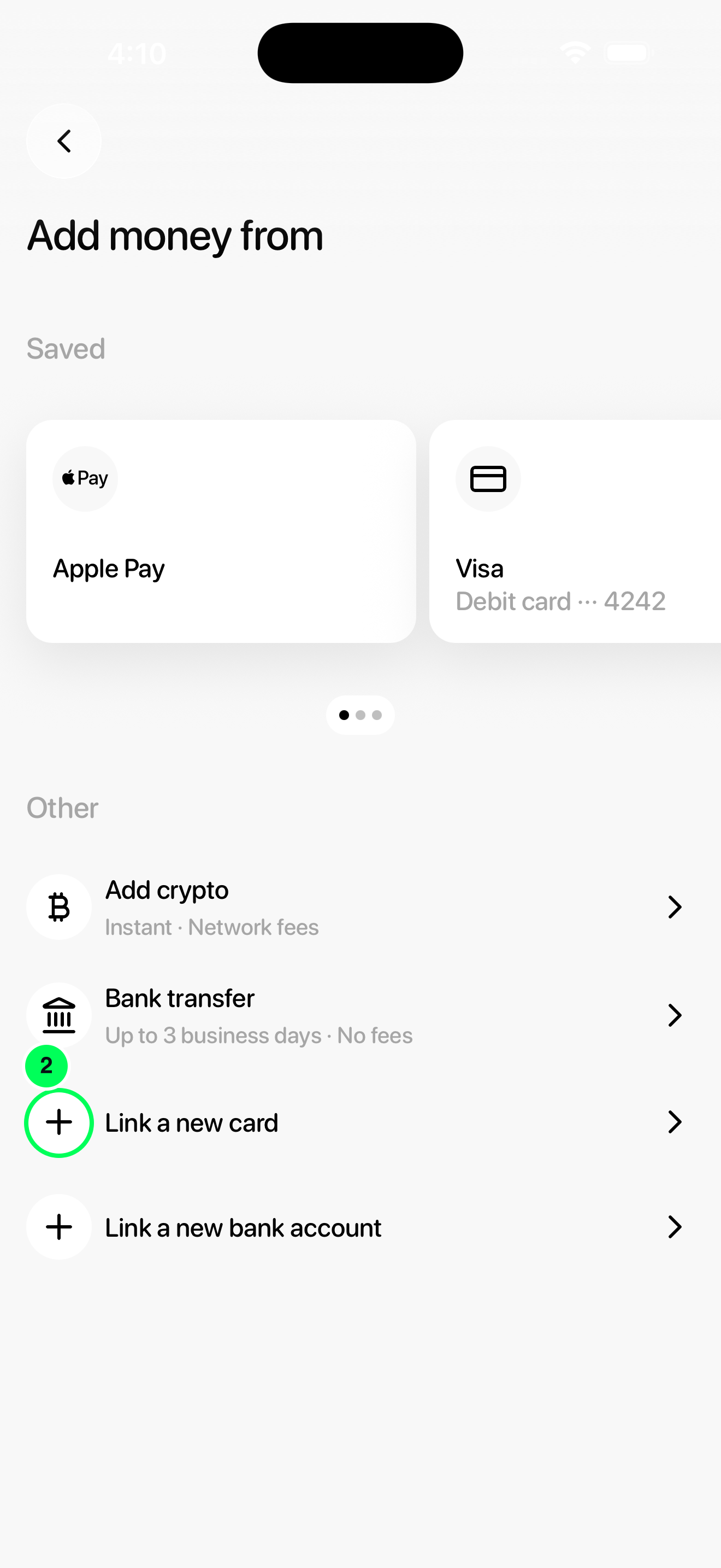 Use a card in the new Tuyo app