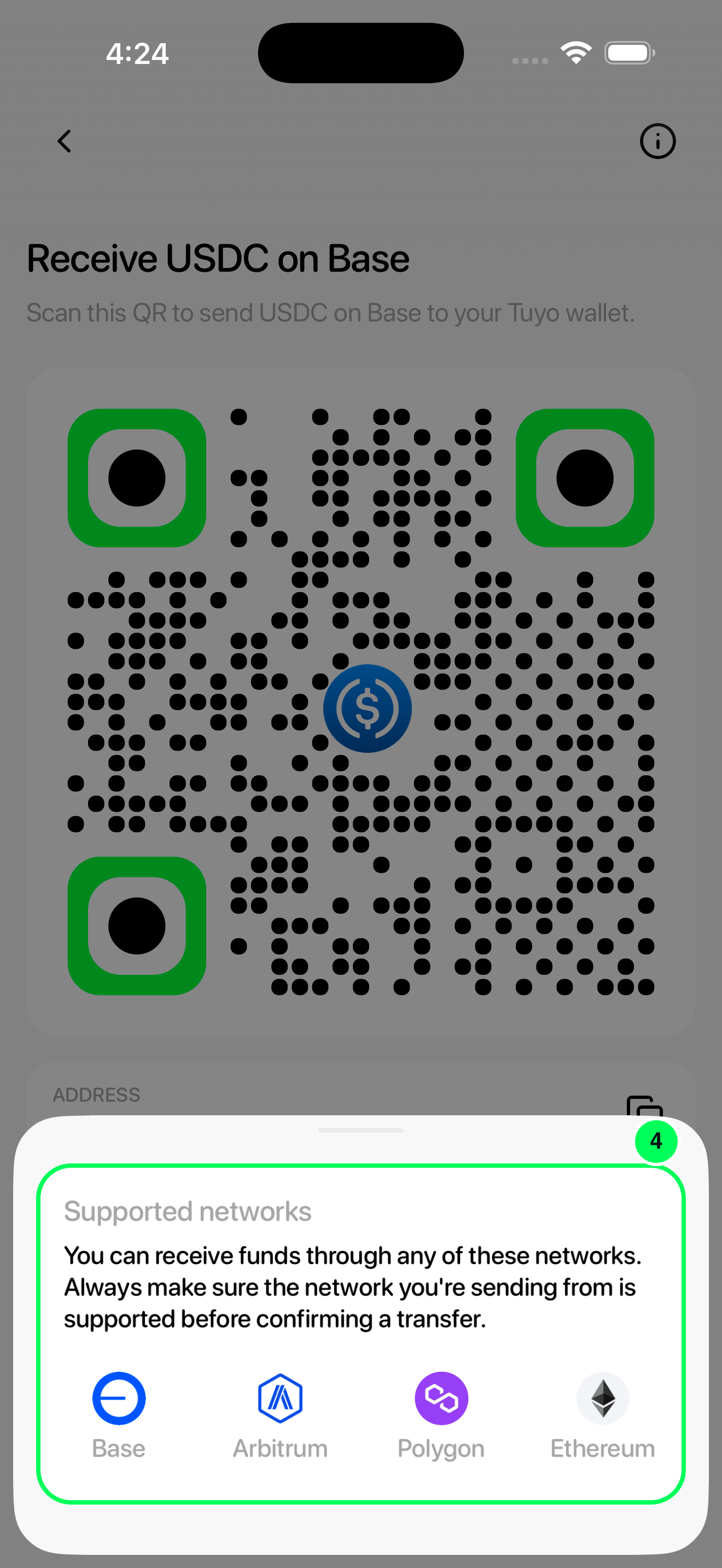 Check the supported network in the new Tuyo app