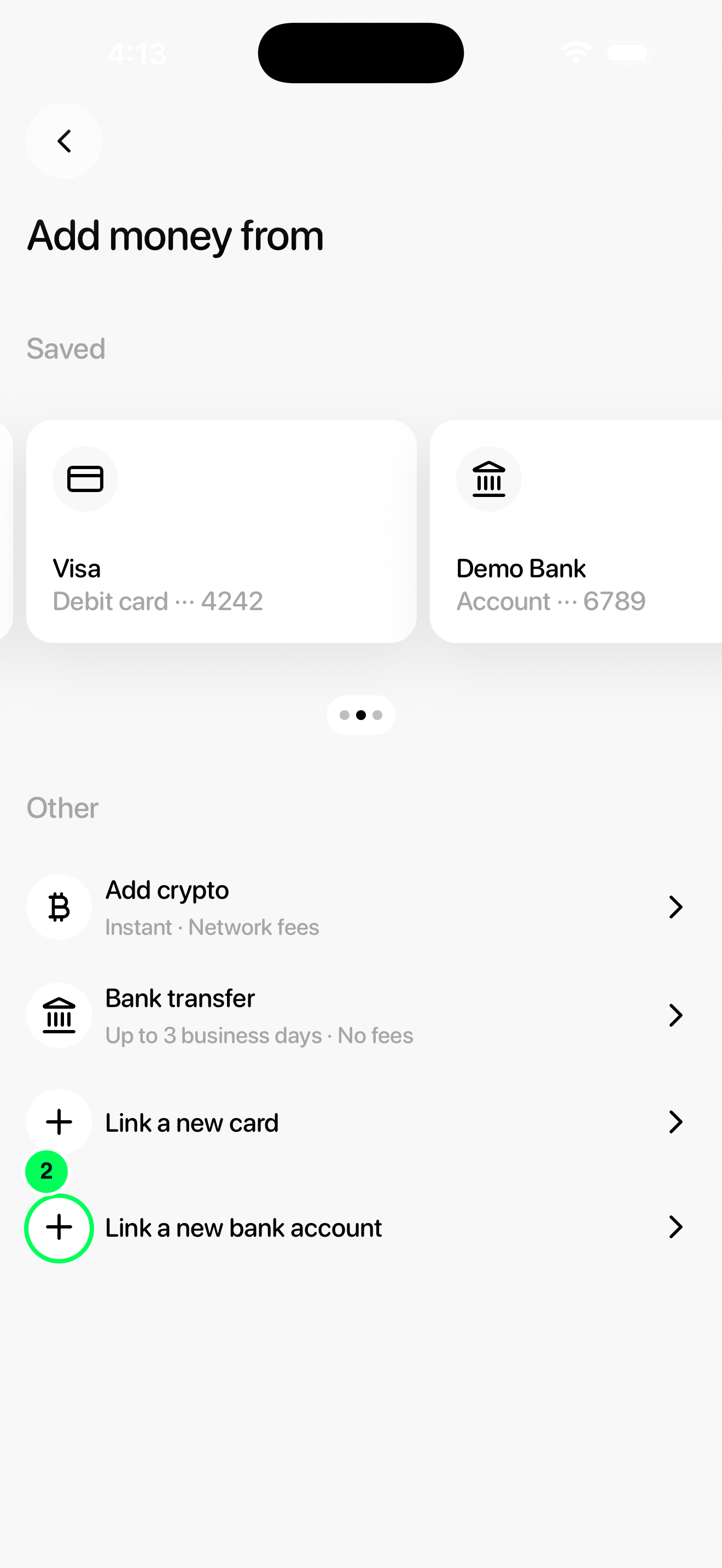 Use a linked bank account in the new Tuyo app
