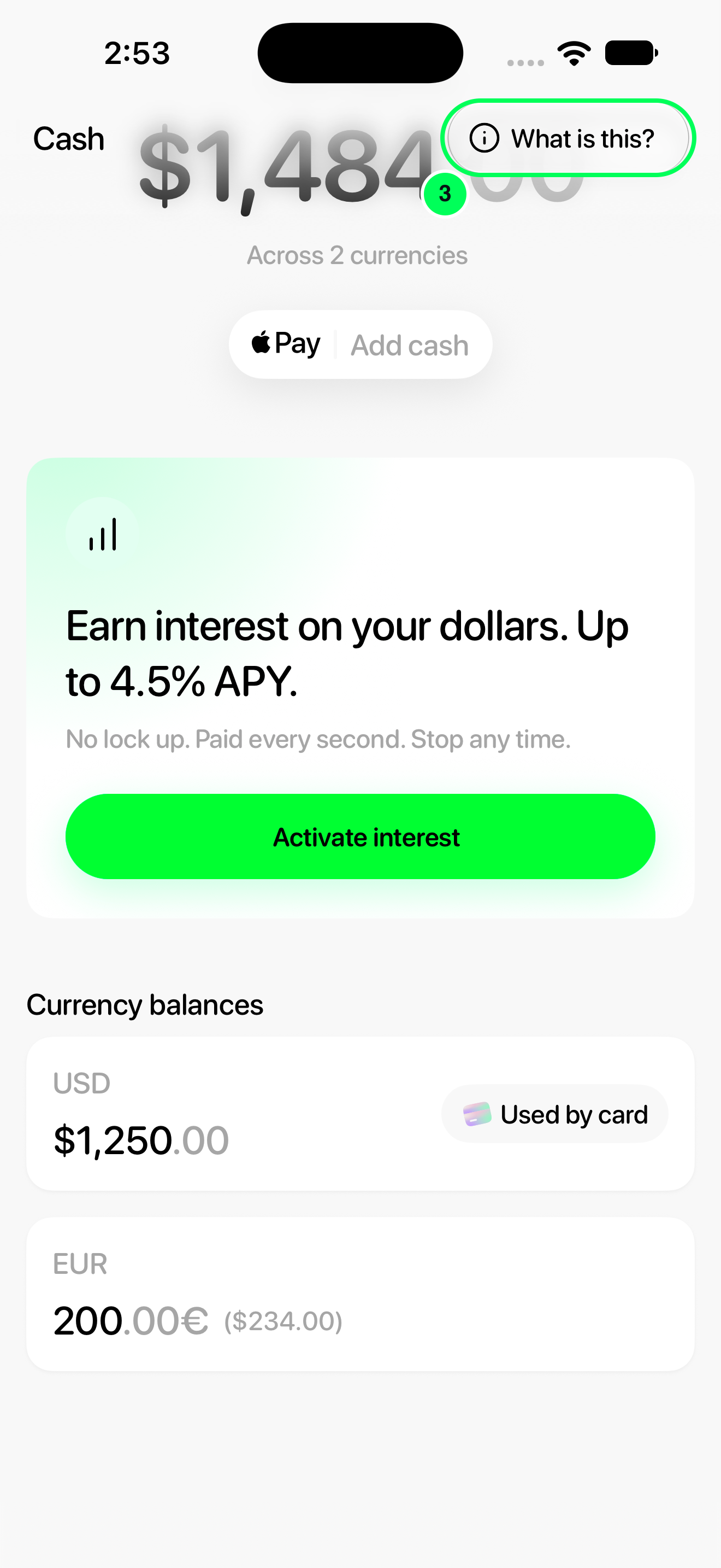 Open the card-spending explanation in the Tuyo app