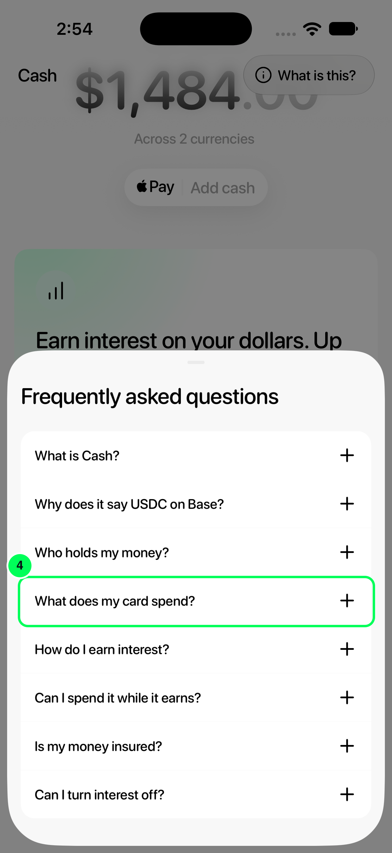 Read what the card spends in the Tuyo app