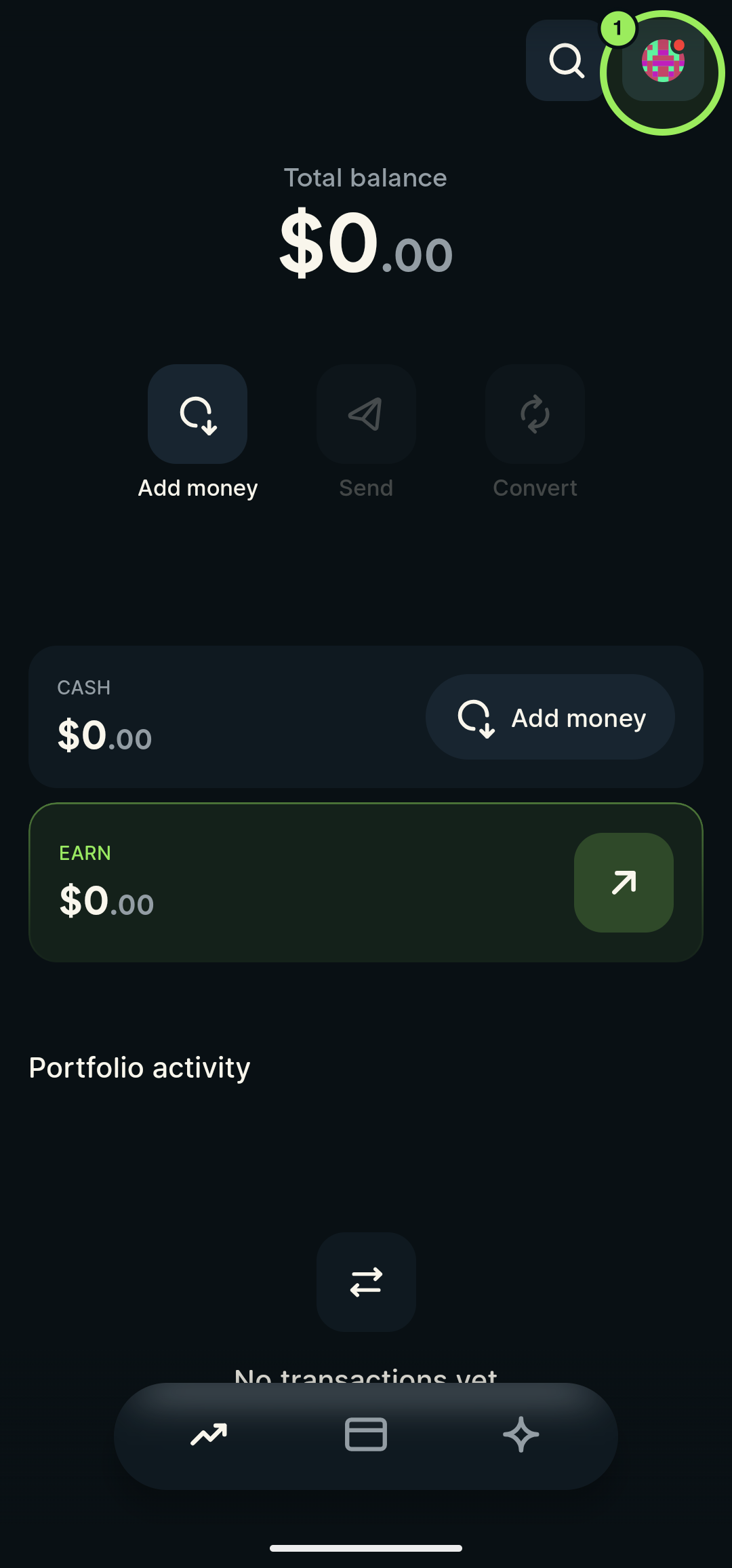 Main page with the guides account profile picture highlighted