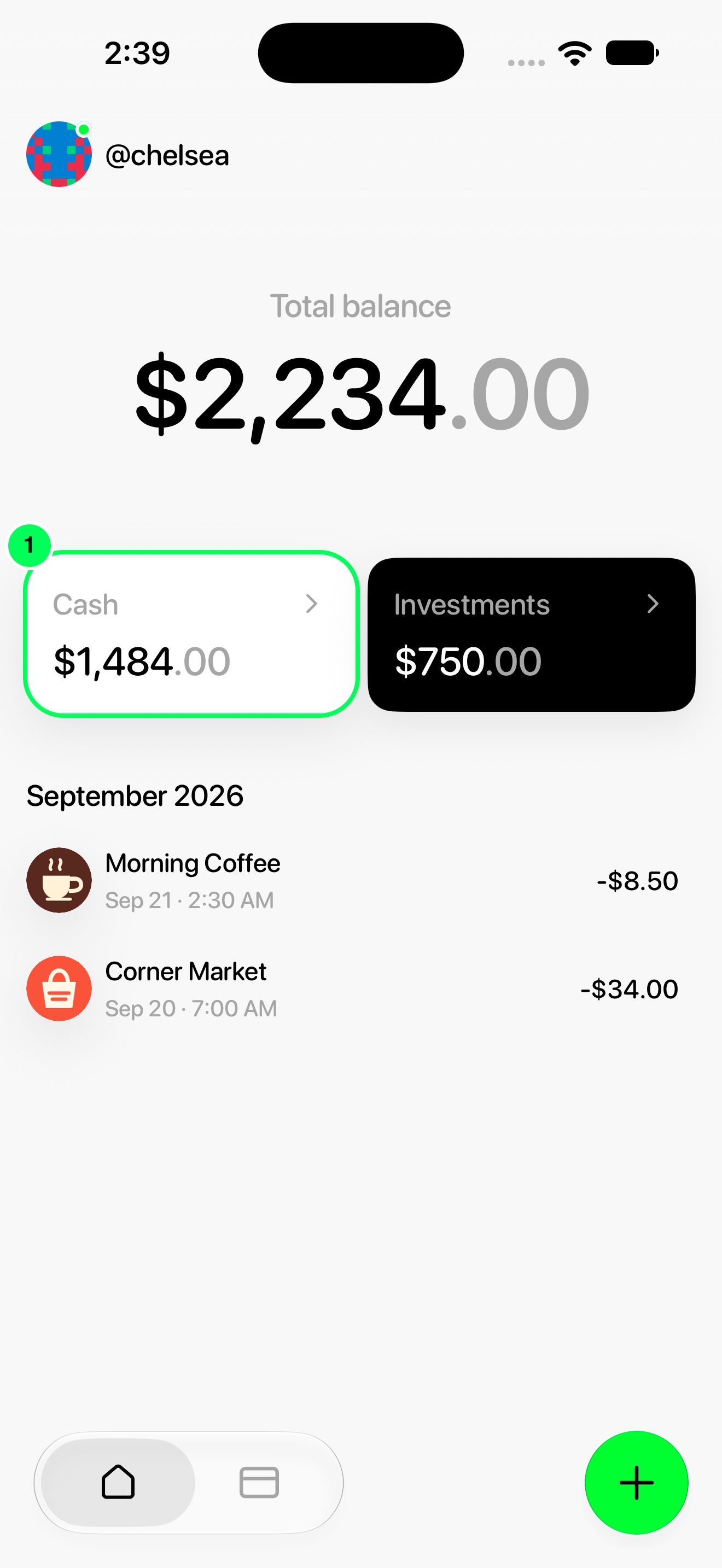 Open Cash in the Tuyo app